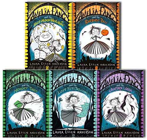Stock image for Amelia Fang Series Laura Ellen Anderson Collection 5 Books Set (Amelia Fang- The Memory Thief, The Unicorn Lords, The Barbaric Ball, The Half-Moon Holiday, Lost Yeti Treasures) for sale by Revaluation Books