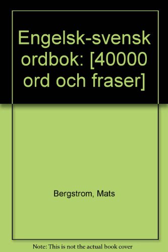 Stock image for Engelsk Svensk Ordbok for sale by PsychoBabel & Skoob Books