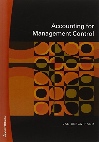 Beispielbild fr Accounting for Management Control zum Verkauf von Buchpark