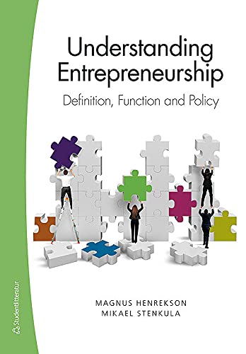 Beispielbild fr Understanding Entrepreneurship: Definition, Function & Policy zum Verkauf von WorldofBooks