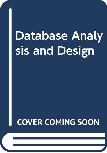 9789144187815: Database Analysis and Design