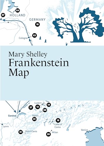 Stock image for Mary Shelley: Frankenstein Map (Paris Grafik's Literary Maps) for sale by Books From California