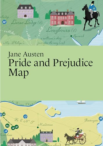 Stock image for Jane Austen: Pride and Prejudice Map (Literary Maps) for sale by Lakeside Books