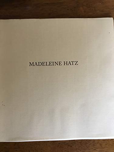 Stock image for Madeleine Hatz for sale by Hoosac River Books