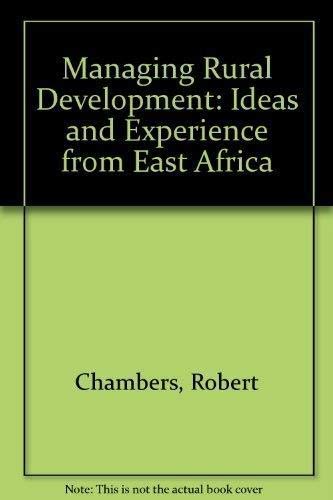 Beispielbild fr Managing Rural Development: Ideas and Experience from East Africa zum Verkauf von Ammareal