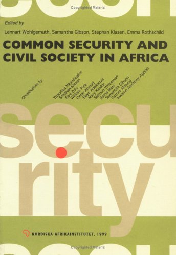 Imagen de archivo de Common Security and Civil Society in Africa a la venta por Better World Books: West