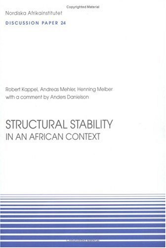 Beispielbild fr Structural Stability in an African Context zum Verkauf von Buchpark