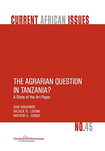9789171066848: The Agrarian Question in Tanzania? a State of the Art Paper