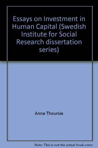 9789176040683: Essays on Investment in Human Capital