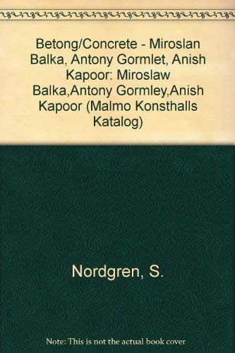 9789177040798: Betong/concrete, Miroslan, Gormlet (Malmo Konsthalls Katalog)