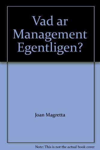 Stock image for Vad ar Management Egentligen? for sale by WorldofBooks