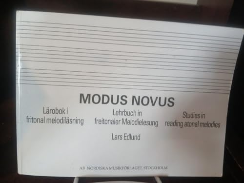 Stock image for Modus Novus - Studies in reading atonal melodies for sale by BooksRun