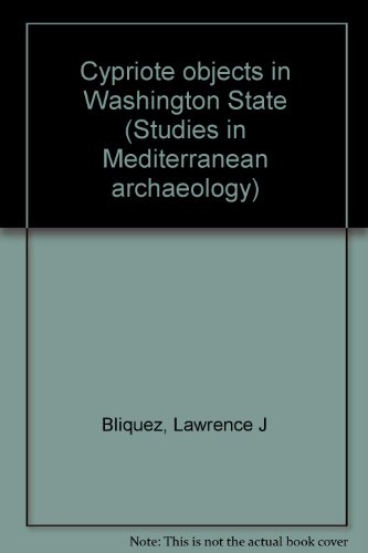 Stock image for Corpus of Cypriote Antiquities. Cypriote Objects in Washington State. (Studies in Mediterranean Archaeology, Volume XX:6) for sale by Zubal-Books, Since 1961