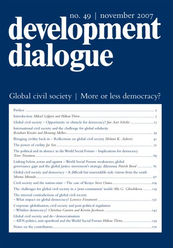 Beispielbild fr Global civil society - More or less Democracy zum Verkauf von medimops