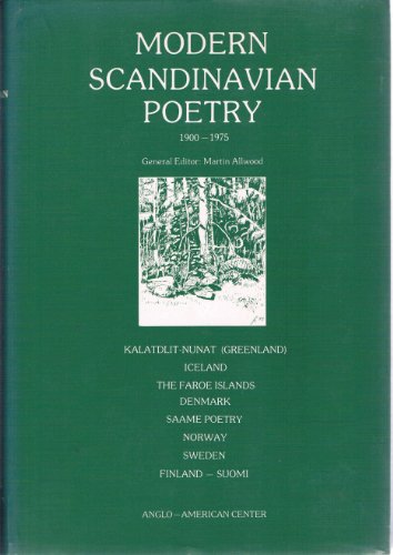 9789185412327: Modern Scandinavian poetry: The panorama of poetry 1900-1975 : in Kaltdlit-nunat (Greenland), Iceland, the Faroe Islands, Denmark, Saame poetry, Norway, Sweden, and Finland