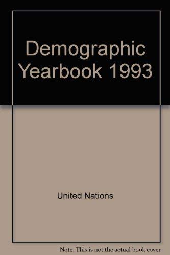 Beispielbild fr Demographic Yearbook 1993 zum Verkauf von Anybook.com