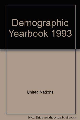 Imagen de archivo de Demographic Yearbook, 1993 a la venta por Better World Books