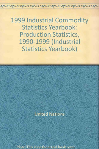 Stock image for Industrial Commodity Statistics Yearbook : 1999 for sale by Better World Books