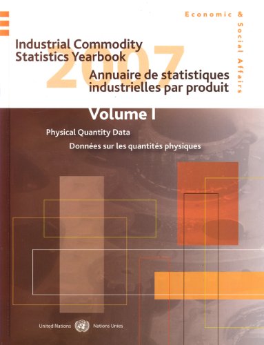 Imagen de archivo de Industrial Commodity Statistics Yearbook 2007 a la venta por PBShop.store US