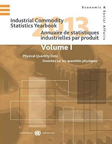 Imagen de archivo de Industrial Commodity Statistics Yearbook 2013: Physical Quantity Data (Volume I) and Monetary Value Data (Volume II) a la venta por Reuseabook