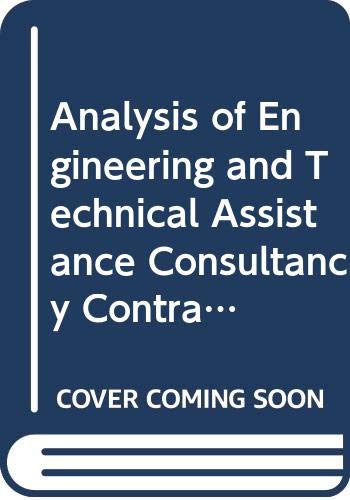 Beispielbild fr Analysis of engineering and technical assistance consultancy contracts zum Verkauf von dsmbooks