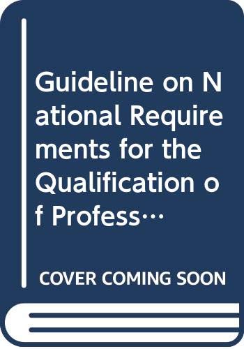 Guideline on national requirements for the qualification of professional accountants (9789211124576) by [???]