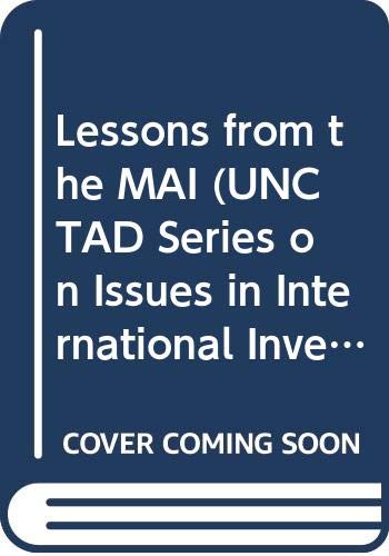 Lessons from the MAI (9789211124668) by United Nations Conference On Trade And Development