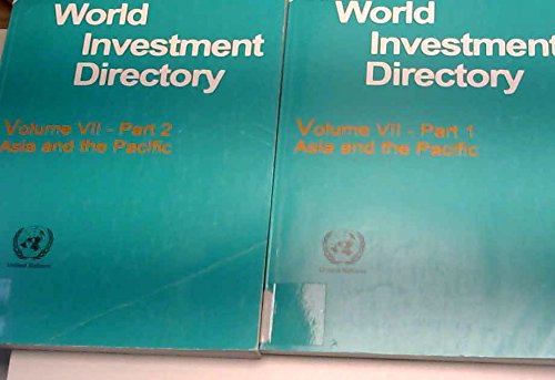 World Investment Directory: Asia and the Pacific - Foreign Direct Investment and Corporate Data (9789211124811) by United Nations: Conference On Trade And Development; Trade, United Nations Conference On; Development