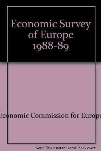 Imagen de archivo de Economic Survey of Europe 1988-89 a la venta por Books Puddle