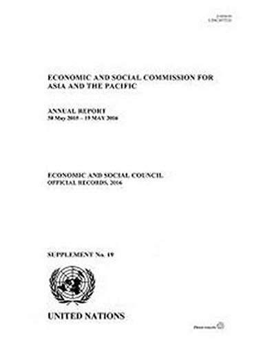 9789211207309: Economic and Social Commission for Asia and the Pacific Annual Report: 2016 Supp. No. 19