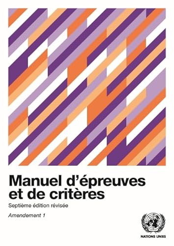 Stock image for Manuel D'preuves Et De Critres - Septime dition Rvise, Amendement 1 for sale by Blackwell's