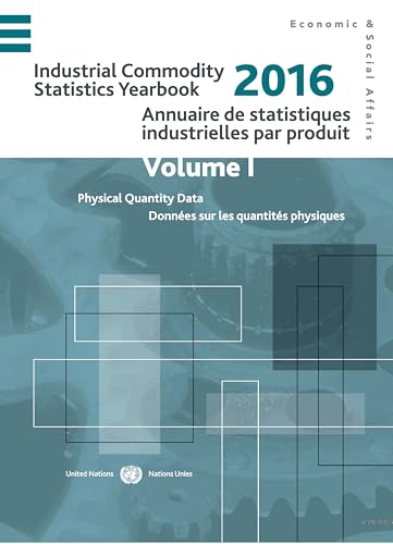 Imagen de archivo de Industrial Commodity Statistics Yearbook 2016: Physical Quantity Data (Vol.I) and Monetary Value Data a la venta por Kennys Bookshop and Art Galleries Ltd.