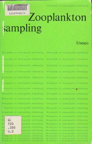 Beispielbild fr Zooplankton Sampling (Monographs on Oceanographic Methodology : No 2) zum Verkauf von HPB-Red