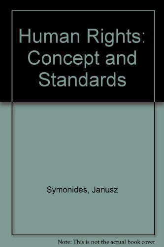 Beispielbild fr Human Rights: Concepts and Standards zum Verkauf von WorldofBooks