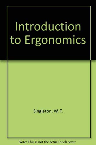 Imagen de archivo de Introduction to Ergonomics a la venta por ThriftBooks-Dallas