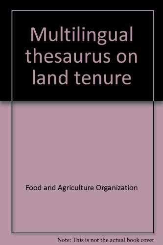 9789250063133: Multilingual thesaurus on land tenure