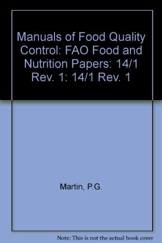 9789251024898: Manuals of Food Quality Control, No 1: The Food Laboratory (Fao Food and Nutrition Paper, No 14/1/F3038)