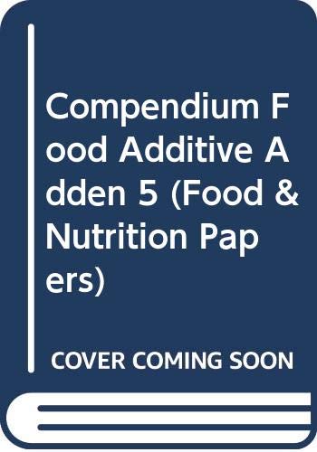 Beispielbild fr Compendium of Food Additive Specifications zum Verkauf von Better World Books