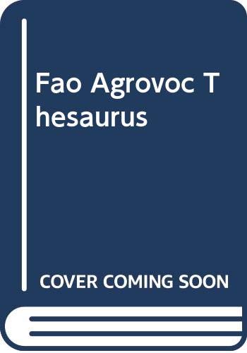 Fao Agrovoc Thesaurus (9789251043783) by Agrovoc