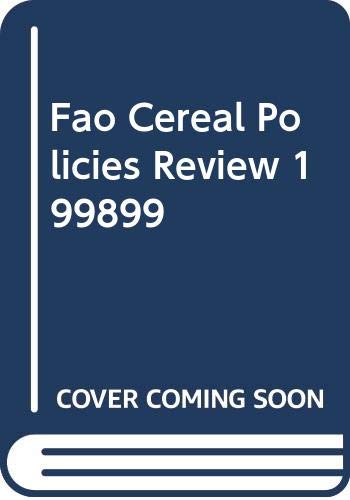 Beispielbild fr Cereal policies review 1998 1999 zum Verkauf von medimops
