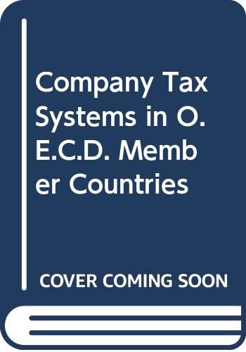 Company tax systems in OECD member countries (9789264111257) by OECD