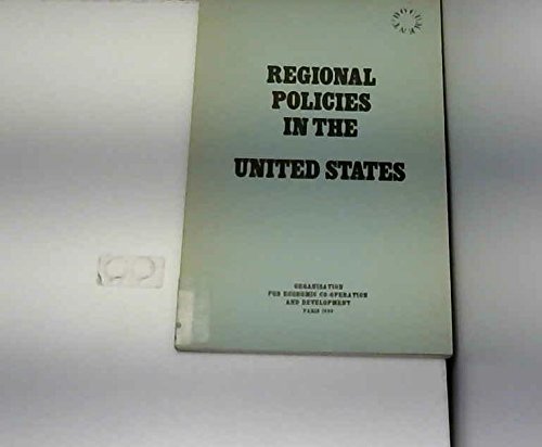 Beispielbild fr Regional Policies in the United States zum Verkauf von Lincbook