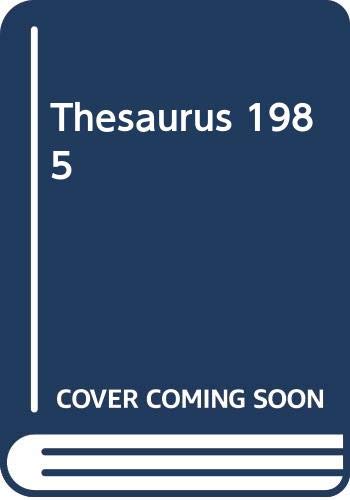 Thesaurus 1985 (9789264126282) by Organisation For Economic Co-Operation And Development