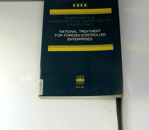 Imagen de archivo de National Treatment for Foreign-Controlled Enterprises (International investment & multinational enterprises) a la venta por Ergodebooks