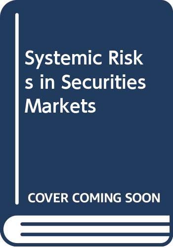 Imagen de archivo de Systemic Risks in Securities Markets a la venta por dsmbooks