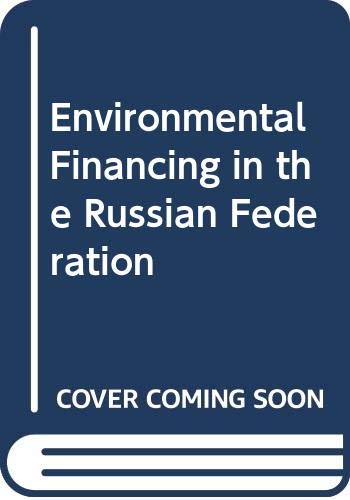 Beispielbild fr Environmental Financing in the Russian Federation zum Verkauf von Buchpark