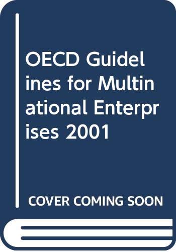 Oecd Guidelines for Multinational Enterprises: Global Instruments for Corporate Responsibility 2001 Edition (9789264196827) by Oecd