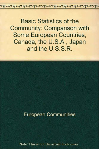 Basic Statistics Of The Community 1978