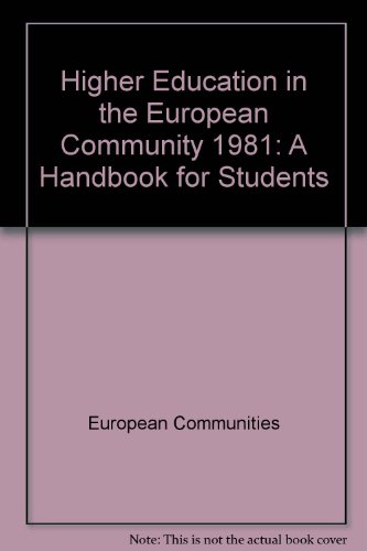Student handbook: Higher education in the European Community (9789282524329) by [???]
