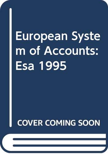 9789282779545: European System of Accounts: Esa 1995